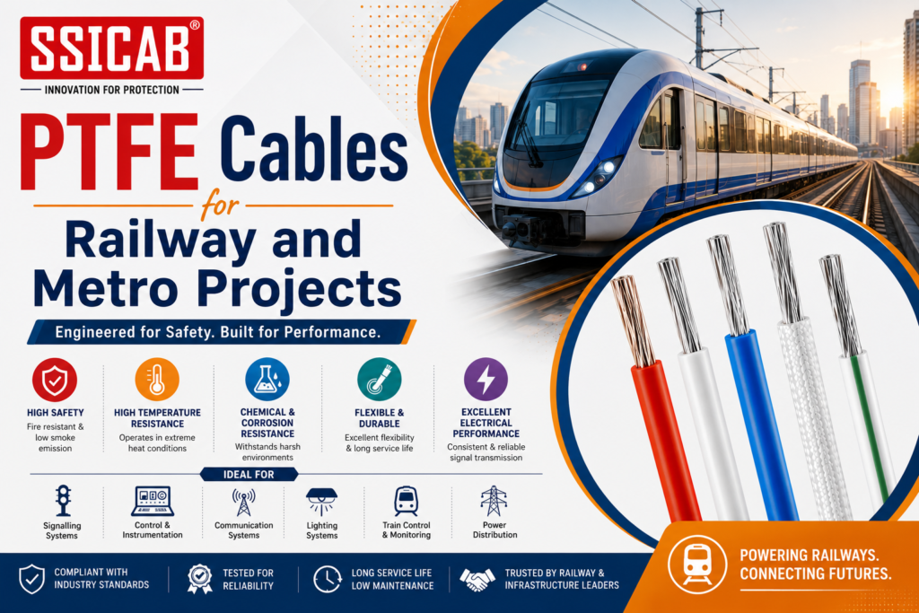 PTFE Cables for Railway and Metro Projects